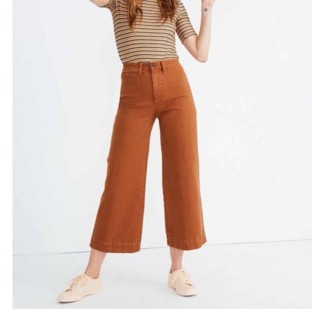 FREE SHIP! Madewell Slim Emmett Wide-Leg Pants